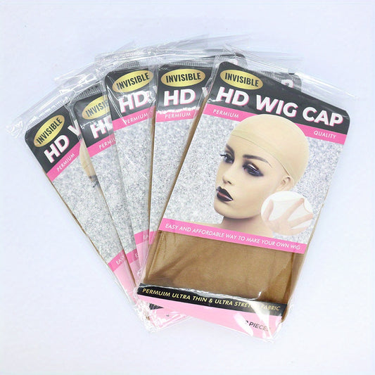 10 Pcs Transparent Wig Caps for Lace Front Wig - Stocking Caps for Wigs
