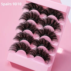 25mm Fluffy False Eyelashes Faux Mink Thick Fluffy Lashes Natural Look