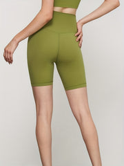 High Waist Yoga Shorts Slim Fit Butt Lifting Mid Stretch Sports Shorts