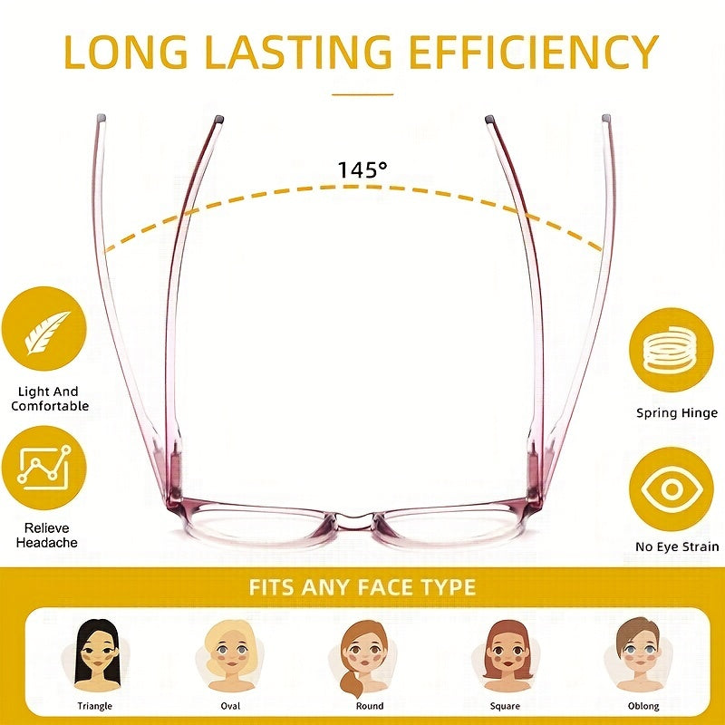 Retro Round Frame Reading Glasses for Men Anti Blue Light Casual Eyeglasses