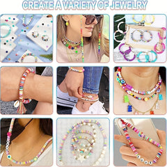 Polymer Clay Beads Kit for Bracelet Making - 7000pcs