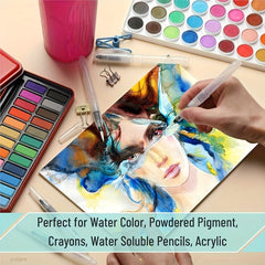 36pcs Watercolor Brush Pens Set for Adults with Durable Plastic Brushes