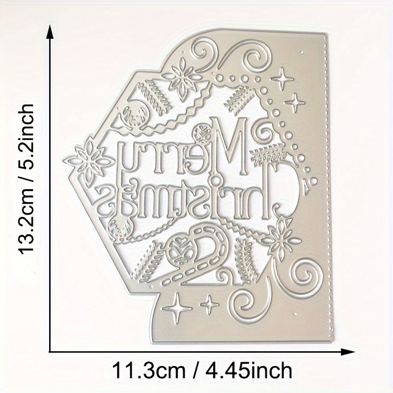 Christmas Deer Flower Coffee Cup Metal Cutting Dies Scrapbooking Craft