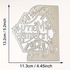 Christmas Deer Flower Coffee Cup Metal Cutting Dies Scrapbooking Craft
