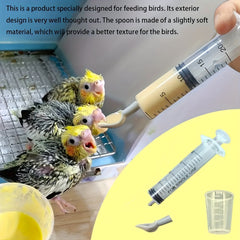 4pcs Bird Feeder Supplies For Parrots Needle Tube Feeder Parrot Feeding