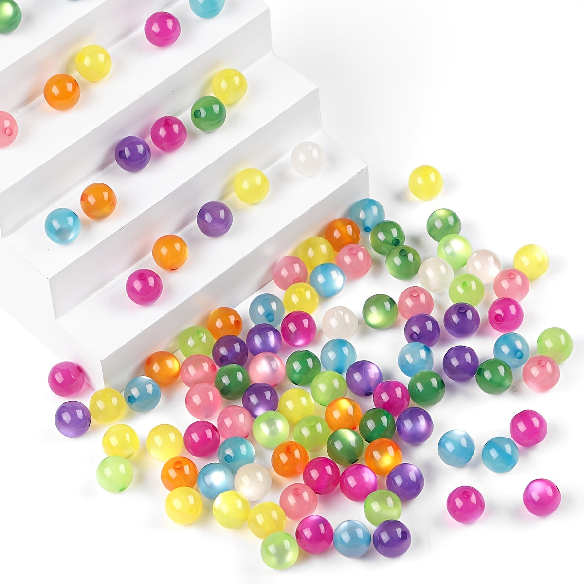 Resin Cat Eye Beads 100pcs Pack