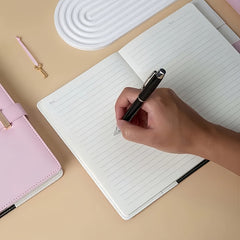 A5 Minimalist Pink Notebook - Customized Personalized Design