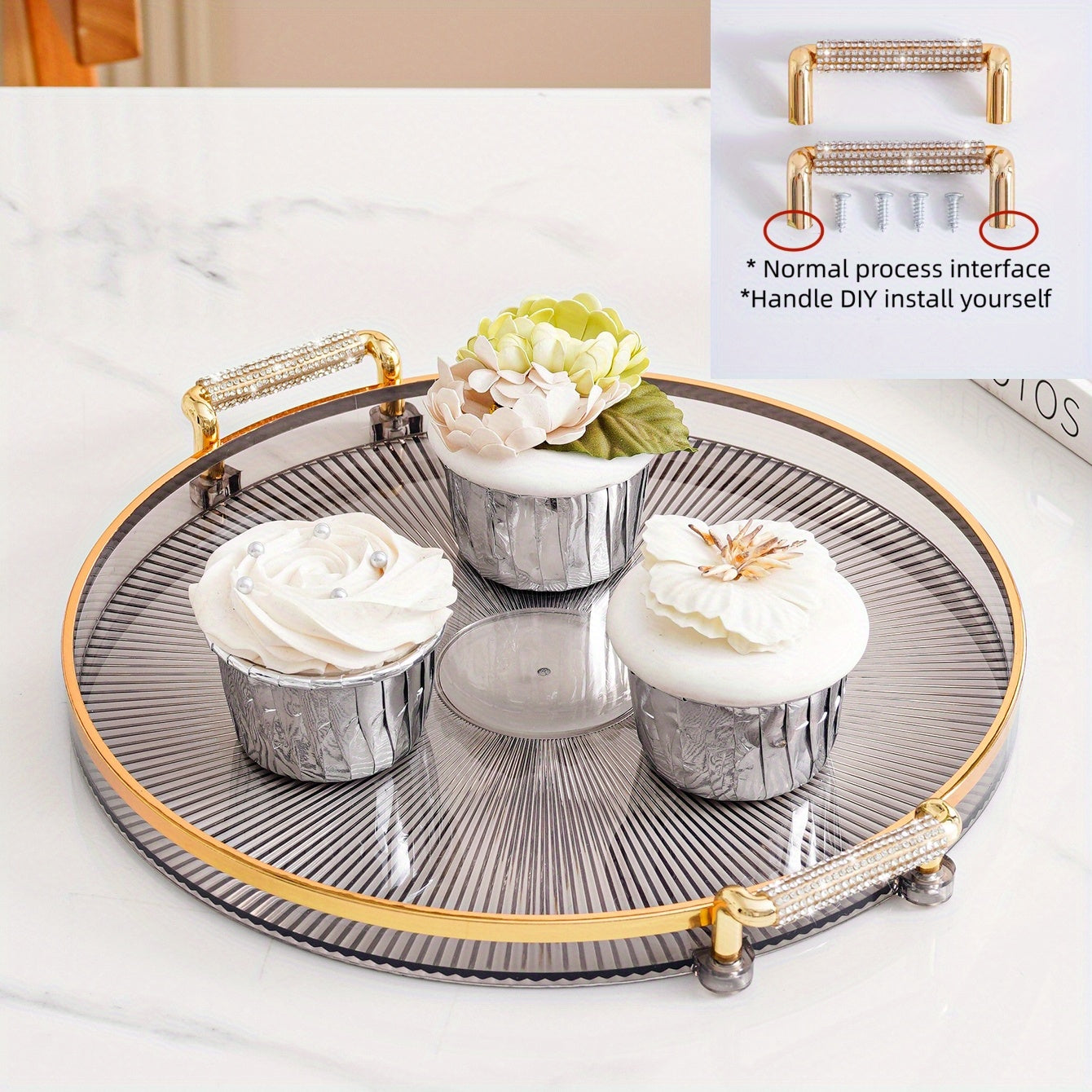 Plastic Dessert Tray Reusable Snack Tray Bread Tray For Party Festivals