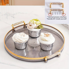 Plastic Dessert Tray Reusable Snack Tray Bread Tray For Party Festivals