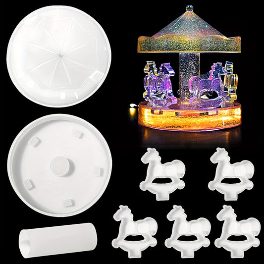 Carousel Ornament Epoxy Resin Mold DIY Kit