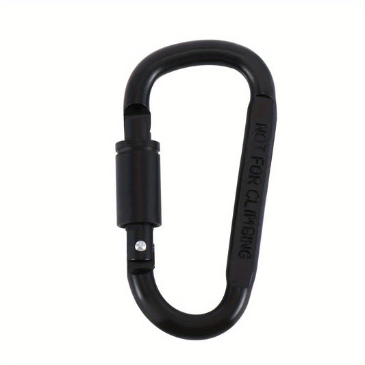 1pc D Type Mountaineering Buckle with Locksnap Nut High Aluminum Backpack Buckle