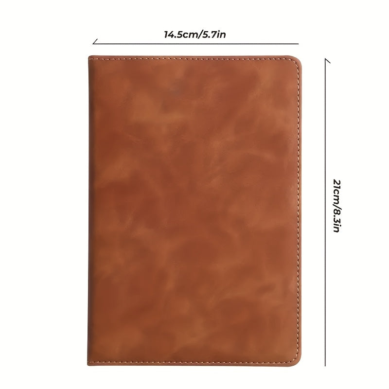 Personalized A5 PU Leather Notebook with Customized Letters