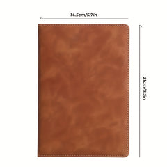 Personalized A5 PU Leather Notebook with Customized Letters