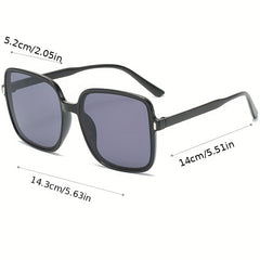 Square Big Frame Sunglasses Gradient Women Sunshade Eyeglasses