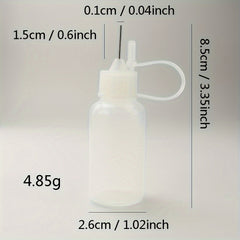 6pcs 20ml Soft Plastic Glue Applicator Bottles with Needle Tip