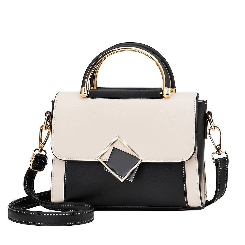 Classic Flap Crossbody Bag PU Leather Versatile Shoulder Bag