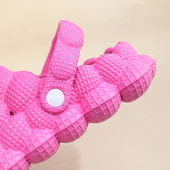 Butterfly Decor Bubble Massage Sandals Slip On Ankle Strap Shoes