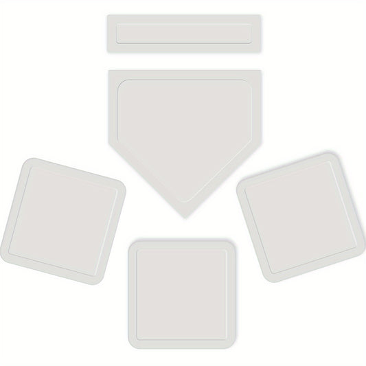 5pcs Baseball Bases Set Softball Rubber Base