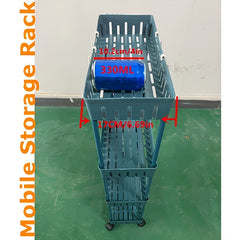 Plastic Storage Cart 4 Layers Multifunctional Garage Rack