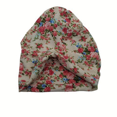 Pink Floral Print Beanie Lightweight Skull Hat Neck Gaiter Women Chemo Cap