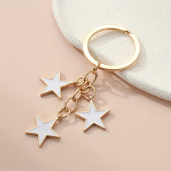 Little Stars Keychain Alloy Key Ring Purse Bag Backpack Car Key Charm