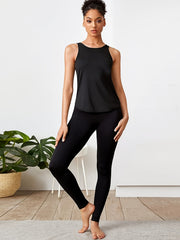 Criss Cross Backless Workout Tank Top