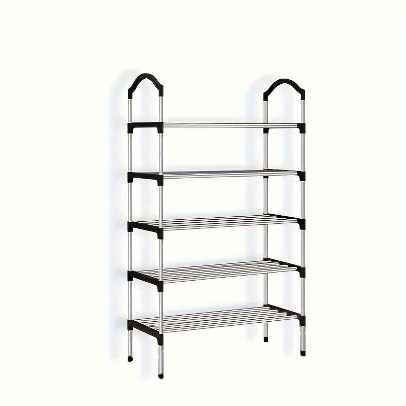 1pc Shoes Rack Easy Assembled Standing Dustproof Shoe Storage Shelf