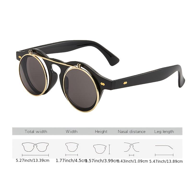Double Layer Round Vintage Sunglasses for Women
