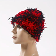Camouflage Windproof Knit Beanie Hat for Men and Women