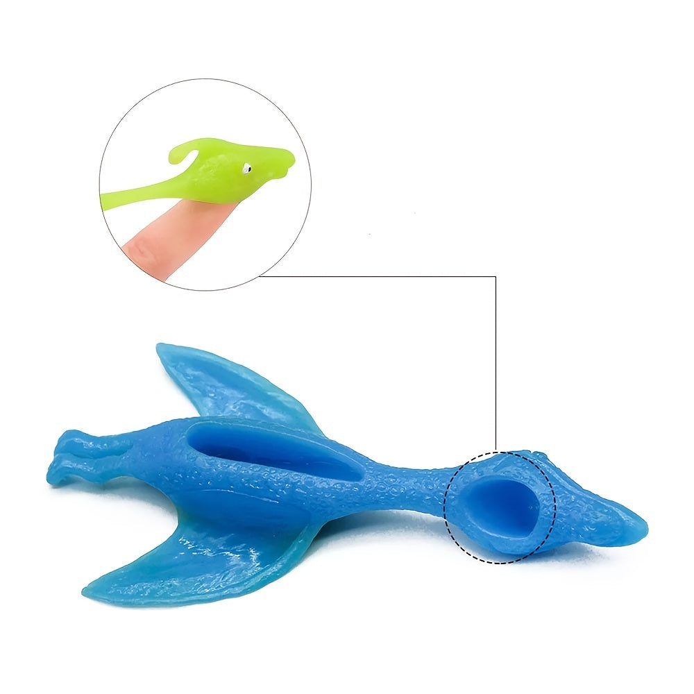 Catapult Launching Dinosaur Finger Toy - Fun Tricky Slingshot