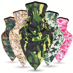 Colorful Camouflage Neck Gaiter Sunscreen Face Mask