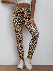 Leopard Print High Elastic Yoga Leggings - Stylish Activewear
