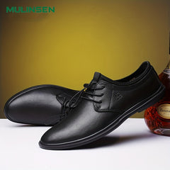 Men's Leather Oxford Shoes for Wedding Business