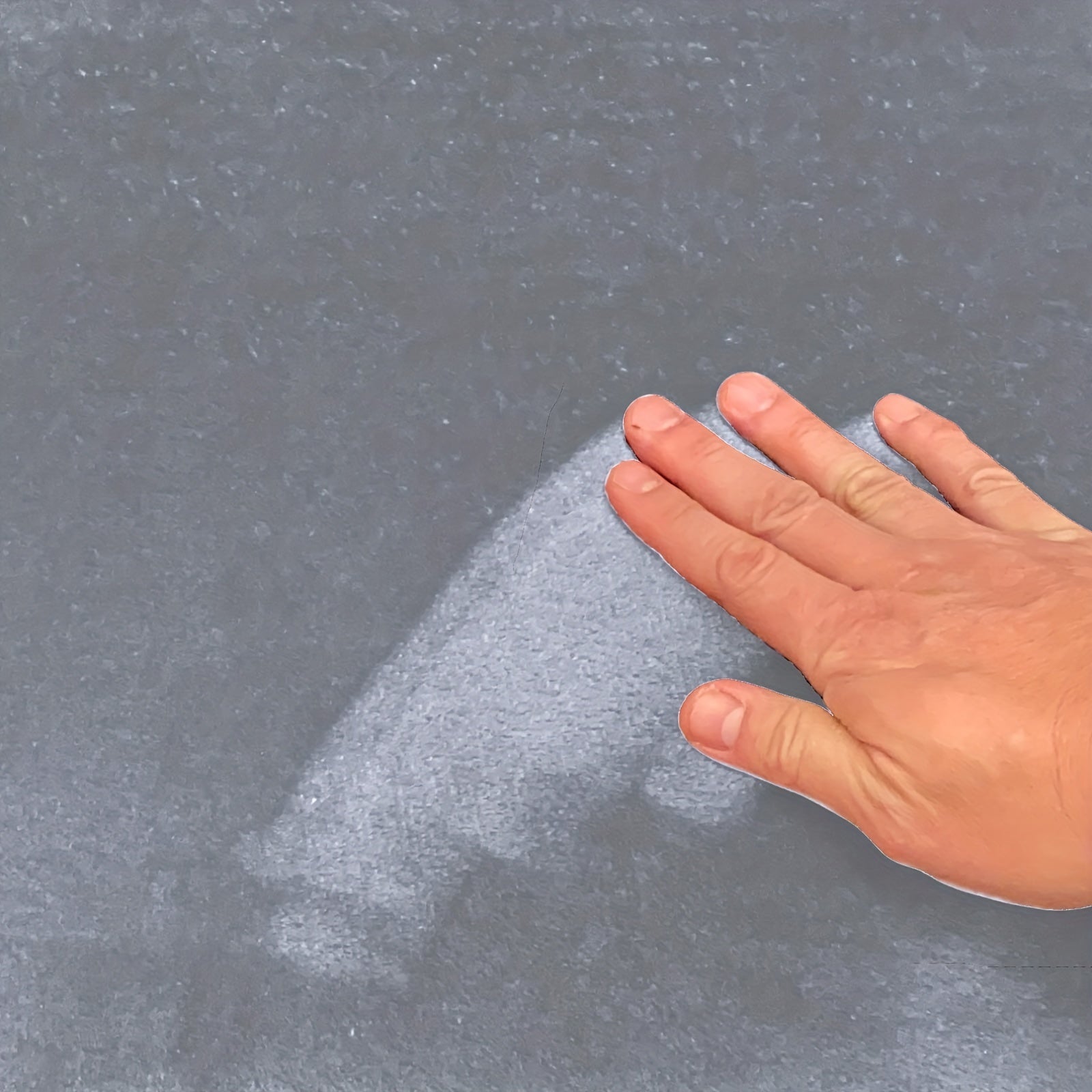 3pcs Light Grey Memory Foam Bath Mat Set