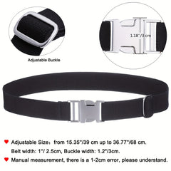 Adjustable Elastic Buckle Belt for Men