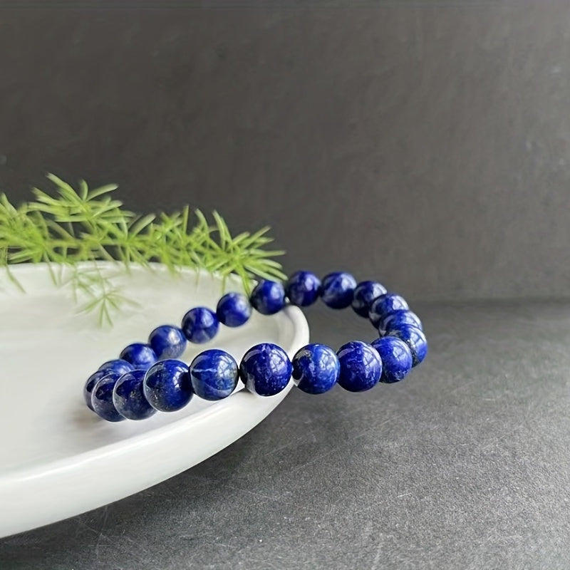 High Pure Natural Lapis Lazuli Bracelet 4mm 6mm 8mm 10mm DIY Beads