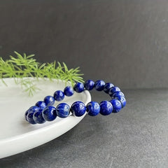 High Pure Natural Lapis Lazuli Bracelet 4mm 6mm 8mm 10mm DIY Beads