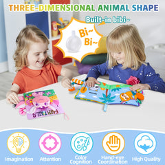 Interactive 3D Tails Cloth Book Sensory Toy