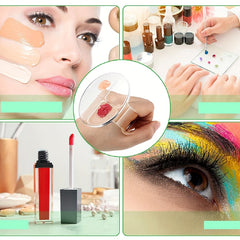 2PCS Makeup Mixing Palette With Spatula Transparent Acrylic Cosmetic Palette