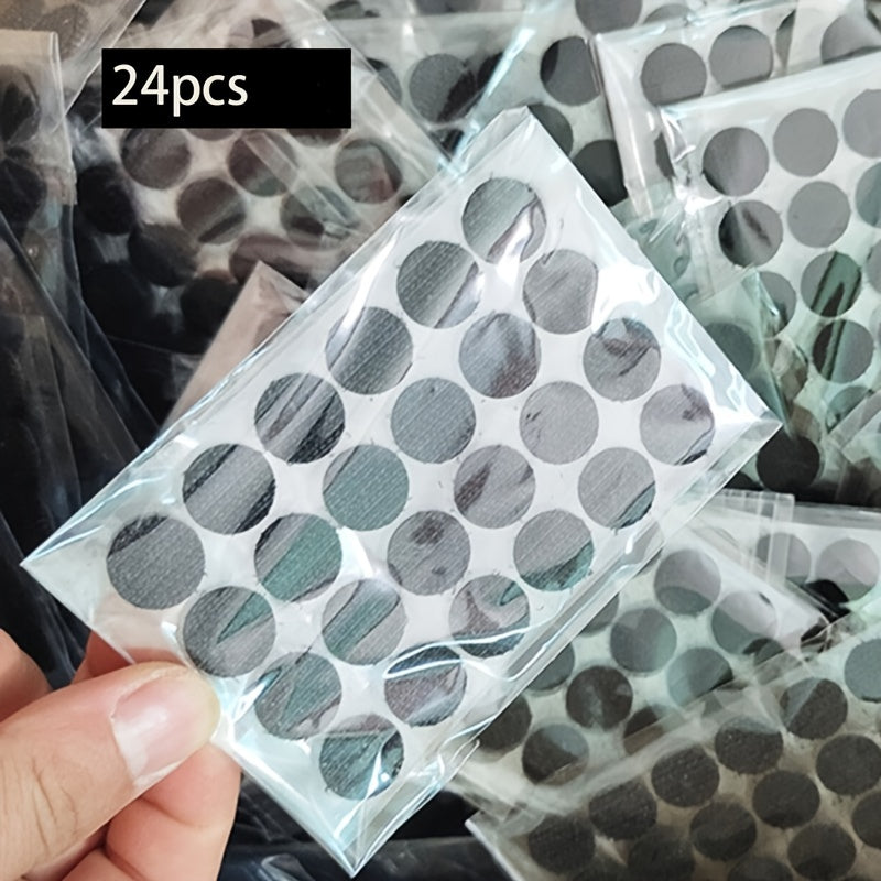 24pcs Dot Stickers Self-adhesive For Cloth DIY Tiny Fastener Sewing