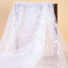 Gradient Butterfly Lace Fabric for Wedding Dresses and Garment Sewing