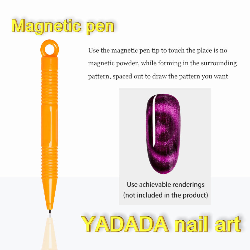 YADADA Nail Magnet Tool Cat Eye Magnet For Nails Dual Ended Magnetic Stick