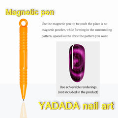 YADADA Nail Magnet Tool Cat Eye Magnet For Nails Dual Ended Magnetic Stick