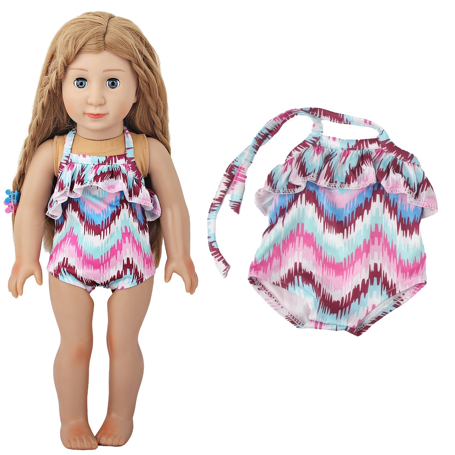 18'' Rainbow Doll Suspender Swimsuit for Baby Born&Our Generation