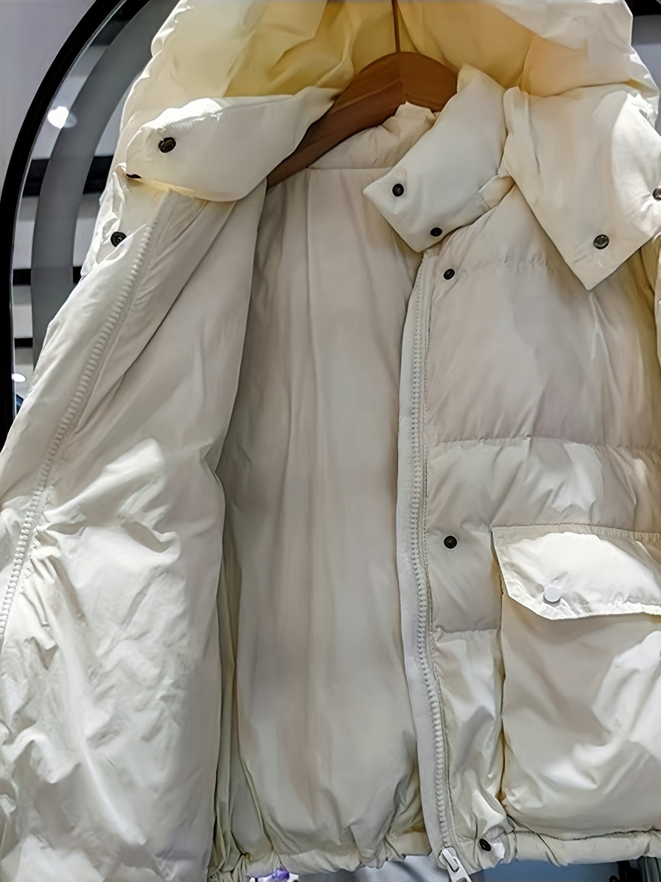Women's Hooded Puffer Jacket Casual Winter Lightweight