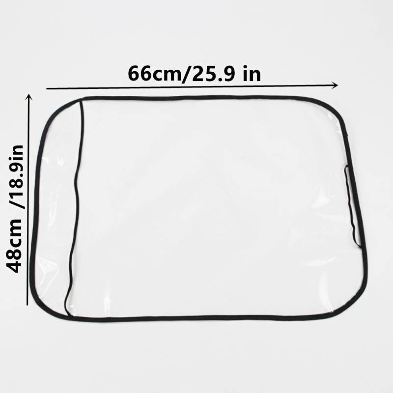 Car Seat Backrest PE Film Protective Cover Mat Anti-kick Anti-dirt