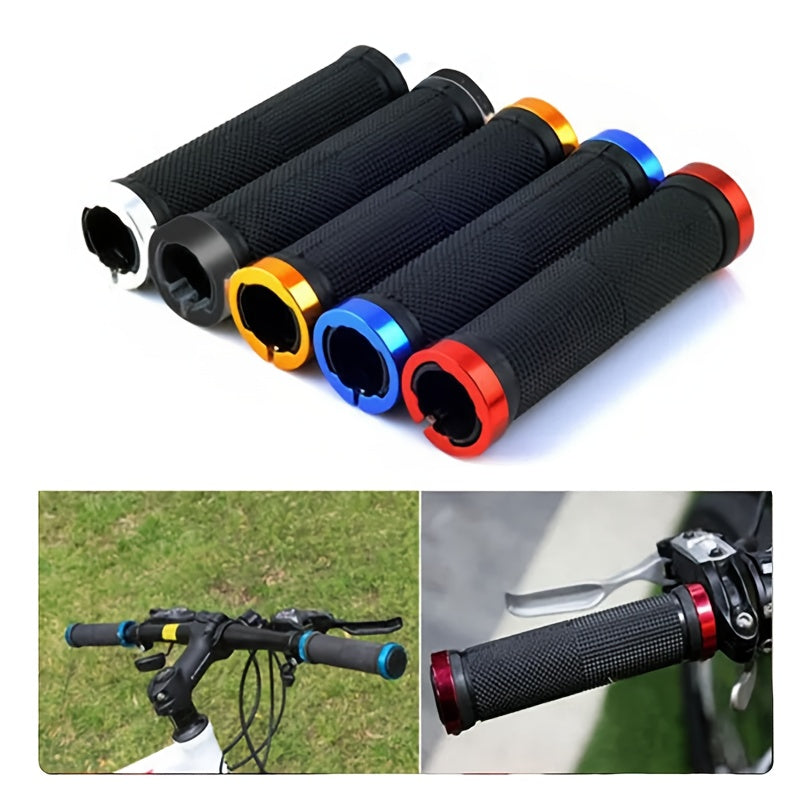 2pcs Mountain Bike Handlebar Cover Aluminum Alloy Bilateral Anti off Handlebar