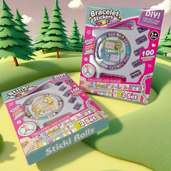 Sticker Bracelet with 100 Mini Stickers Mystery Reveal Roll