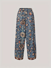 Geometric Print High Waist Wide Leg Loose Pants