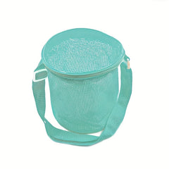 FFYUANFS Large Mesh Seashell & Sand Toys Beach Bag with Strap
